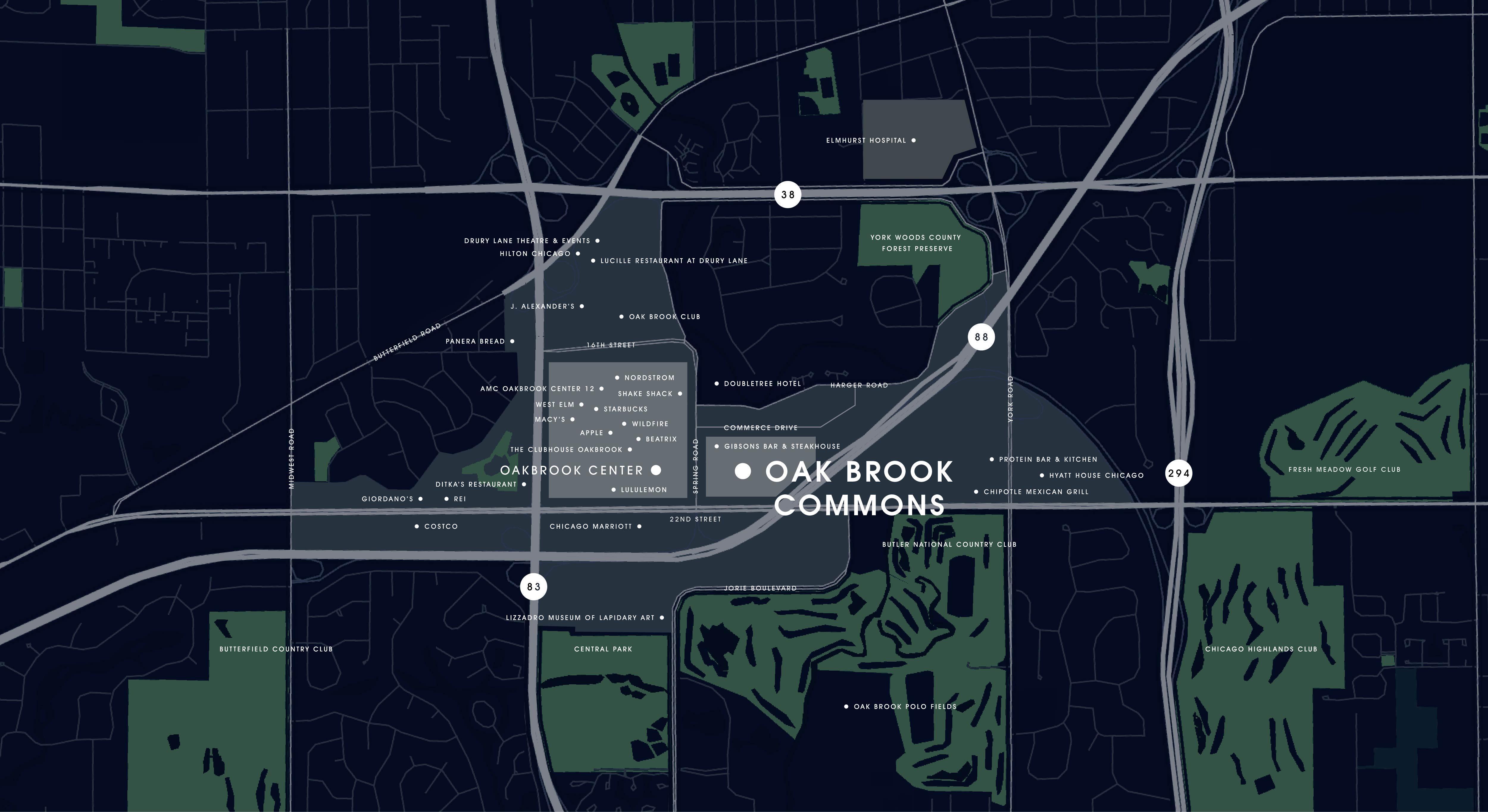 Regional Map | Oak Brook Commons